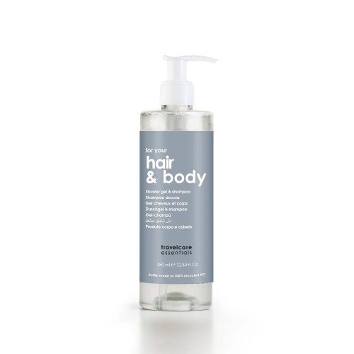 Șampon și gel de duș 380 ml, Travel Care Essential